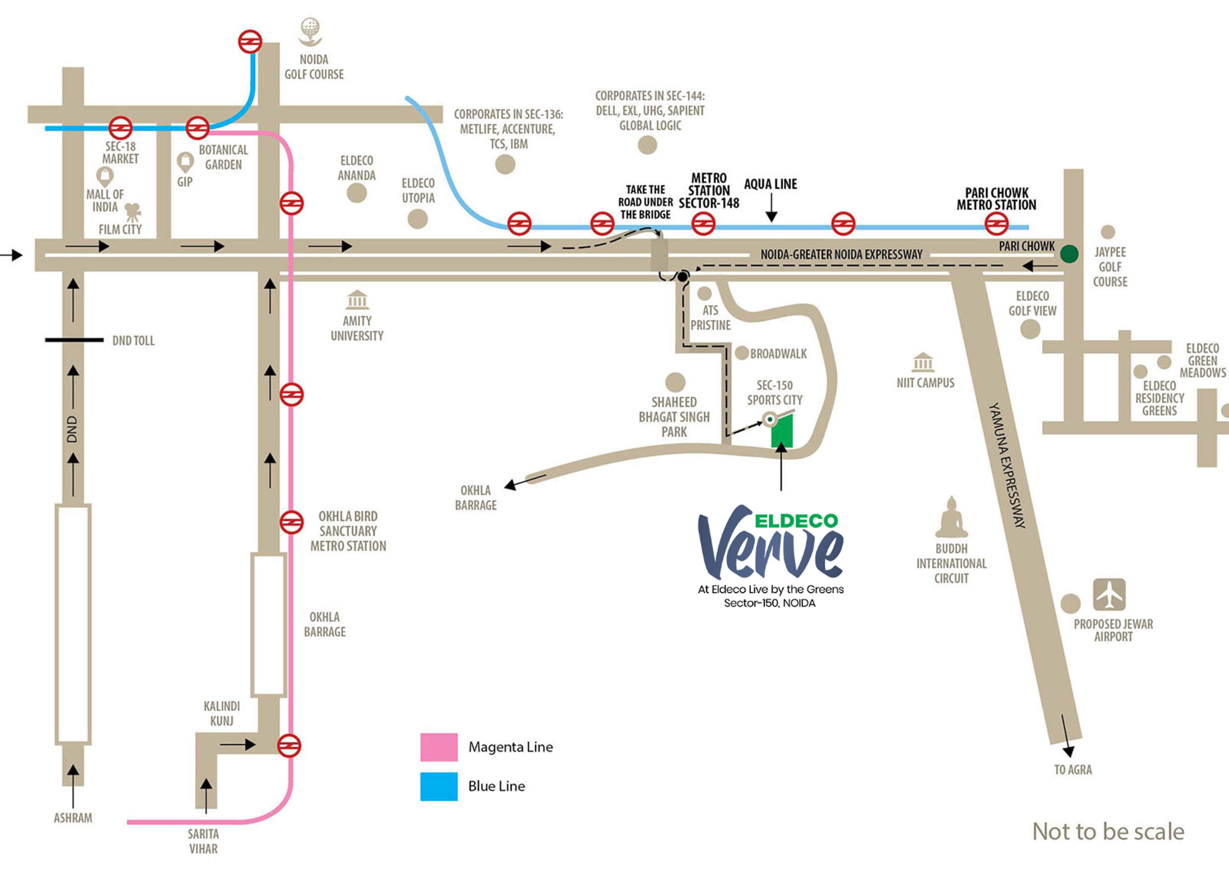 Eldeco Verve Noida location map